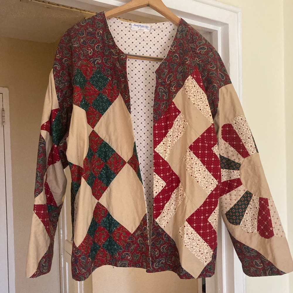Vintage handmade Quilt coat